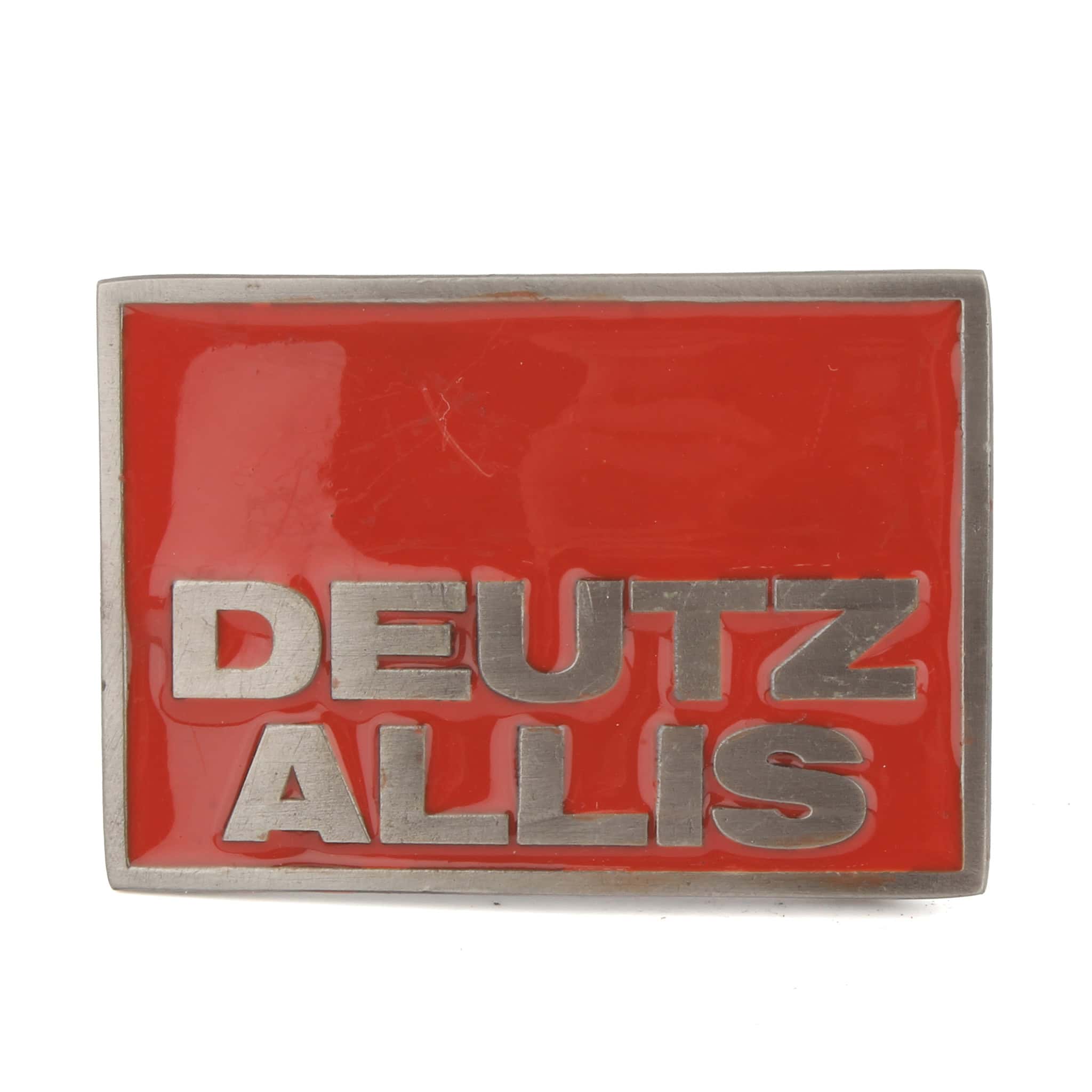 Vintage Deutz Allis Dealer Services Orange Belt Buckle