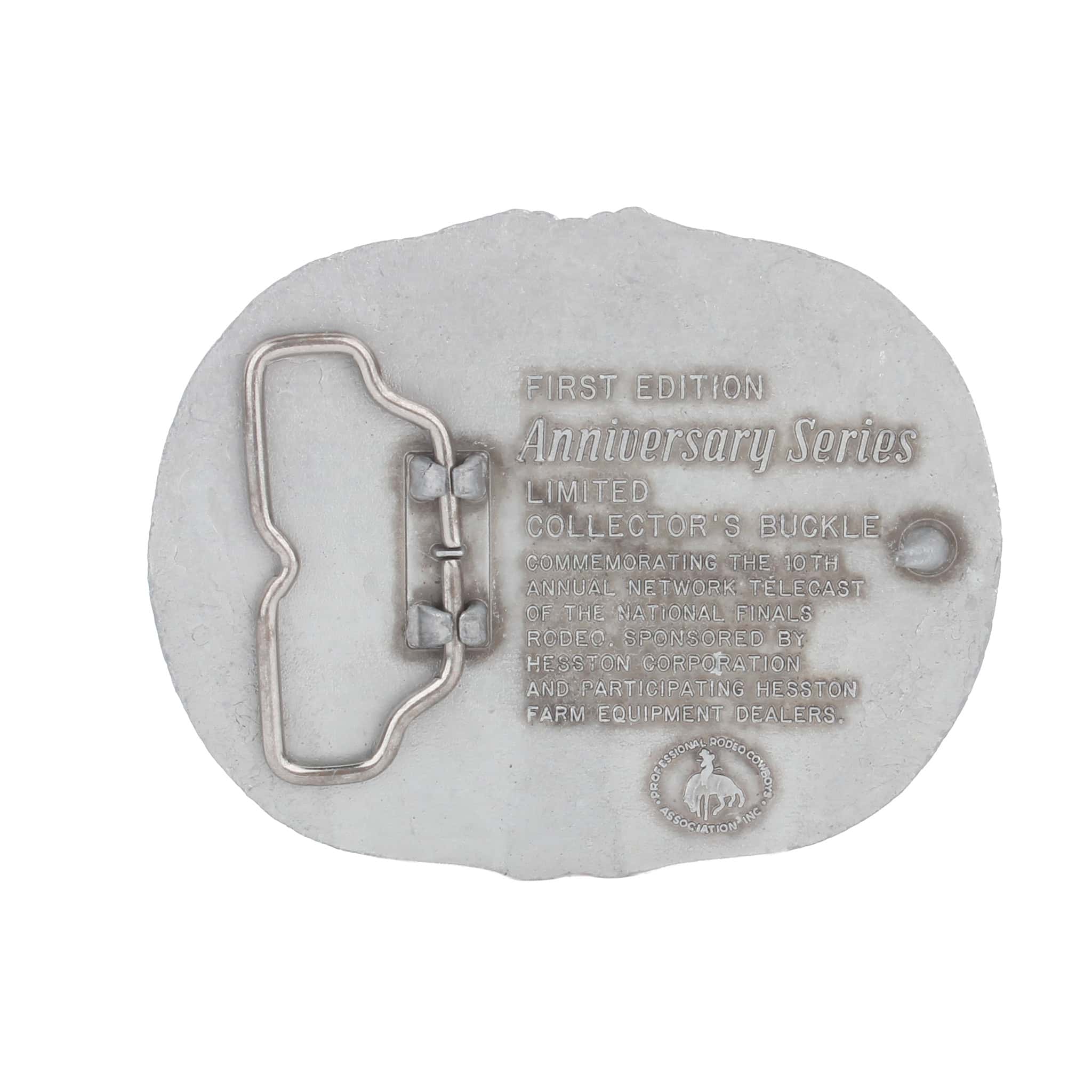 Vintage Hesston National Rodeo Finals 1983 25th Anniversary Series Belt Buckle - Image 2