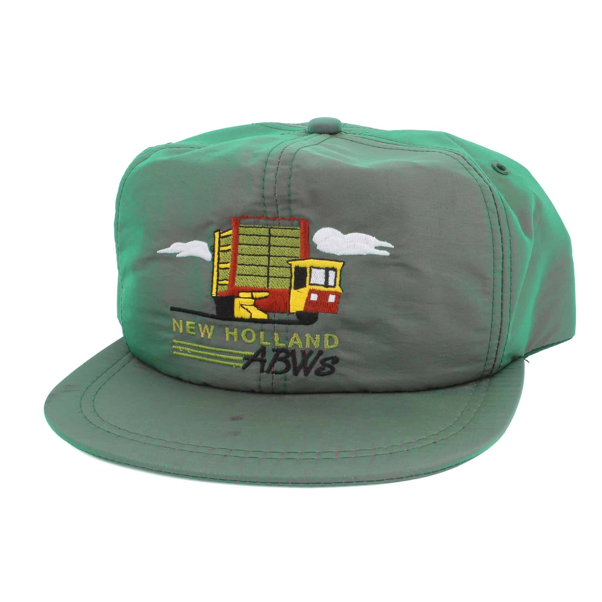 Vintage Iridescent New Holland Automatic Bale Wagon Snapback Hat by K-Brand