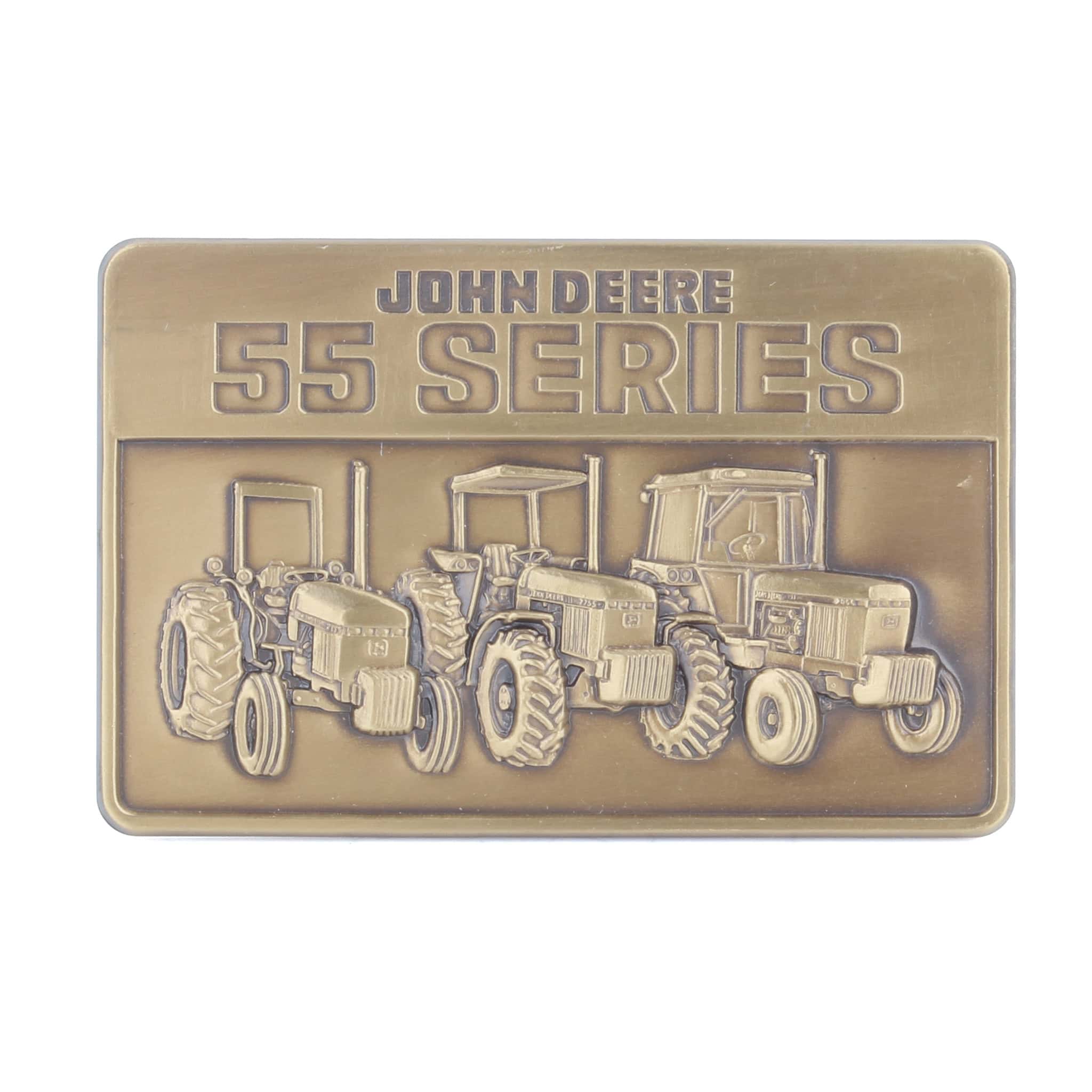 Vintage John Deere 55 Series Tractors Brass 1987 Belt Buckle