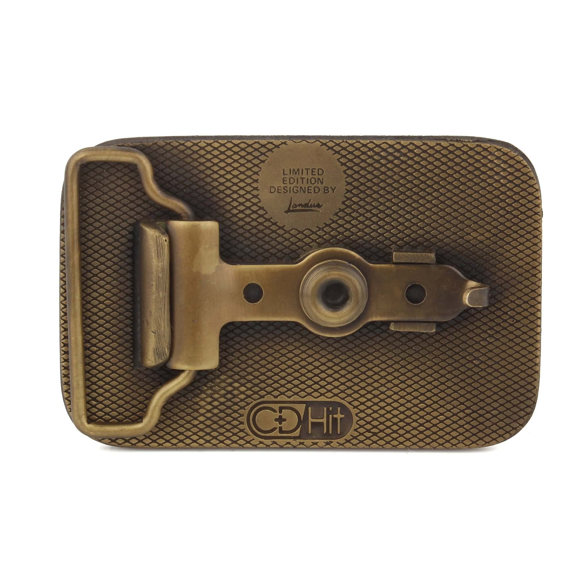 Vintage Lindsay Bros Farm Equipment Brass Belt Buckle - Image 2