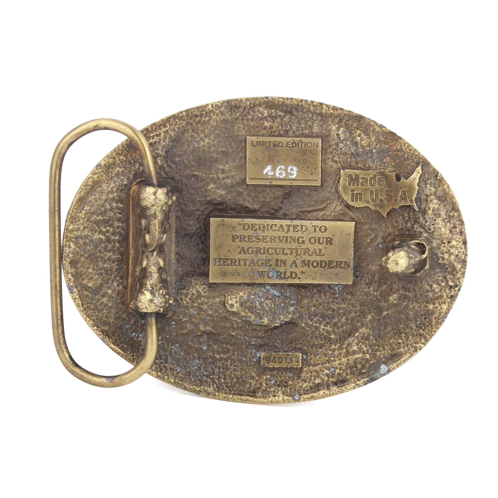 Vintage Midwest Old Threshers Case Steam Engine Calvacade of Power LE Belt Buckle - Image 2