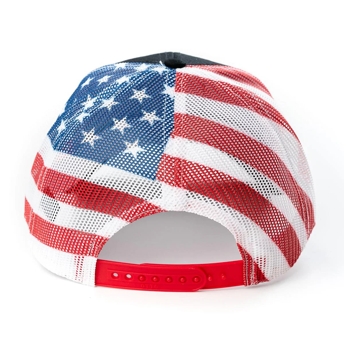 White Farm Equipment Patriotic Mesh Back Logo Cap - Image 4