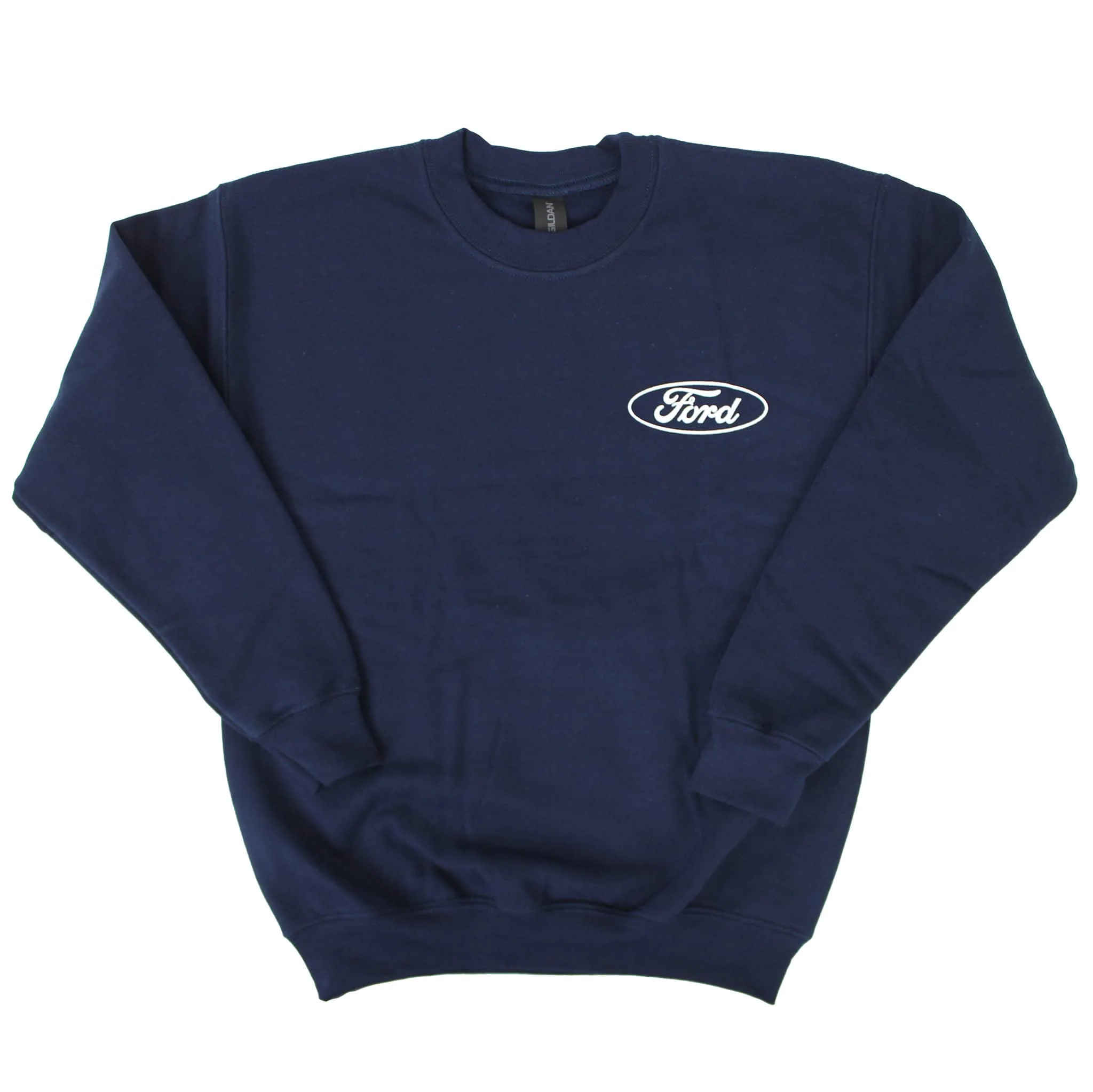 Youth Ford FW-30 with Wing Disk Navy Crew Neck Sweatshirt - Image 2