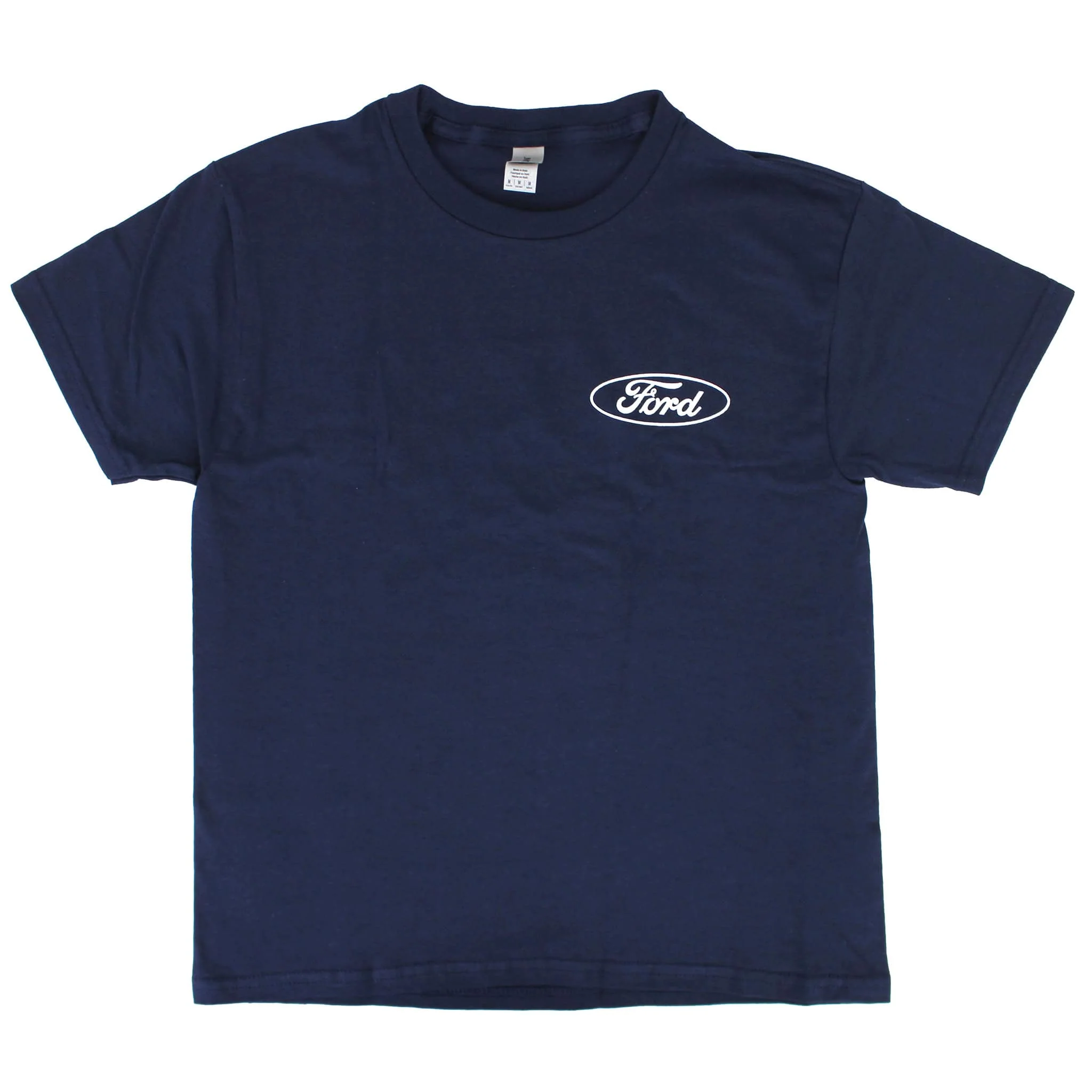 Youth Ford FW-30 with Wing Disk Navy Short Sleeve T-Shirt - Image 2