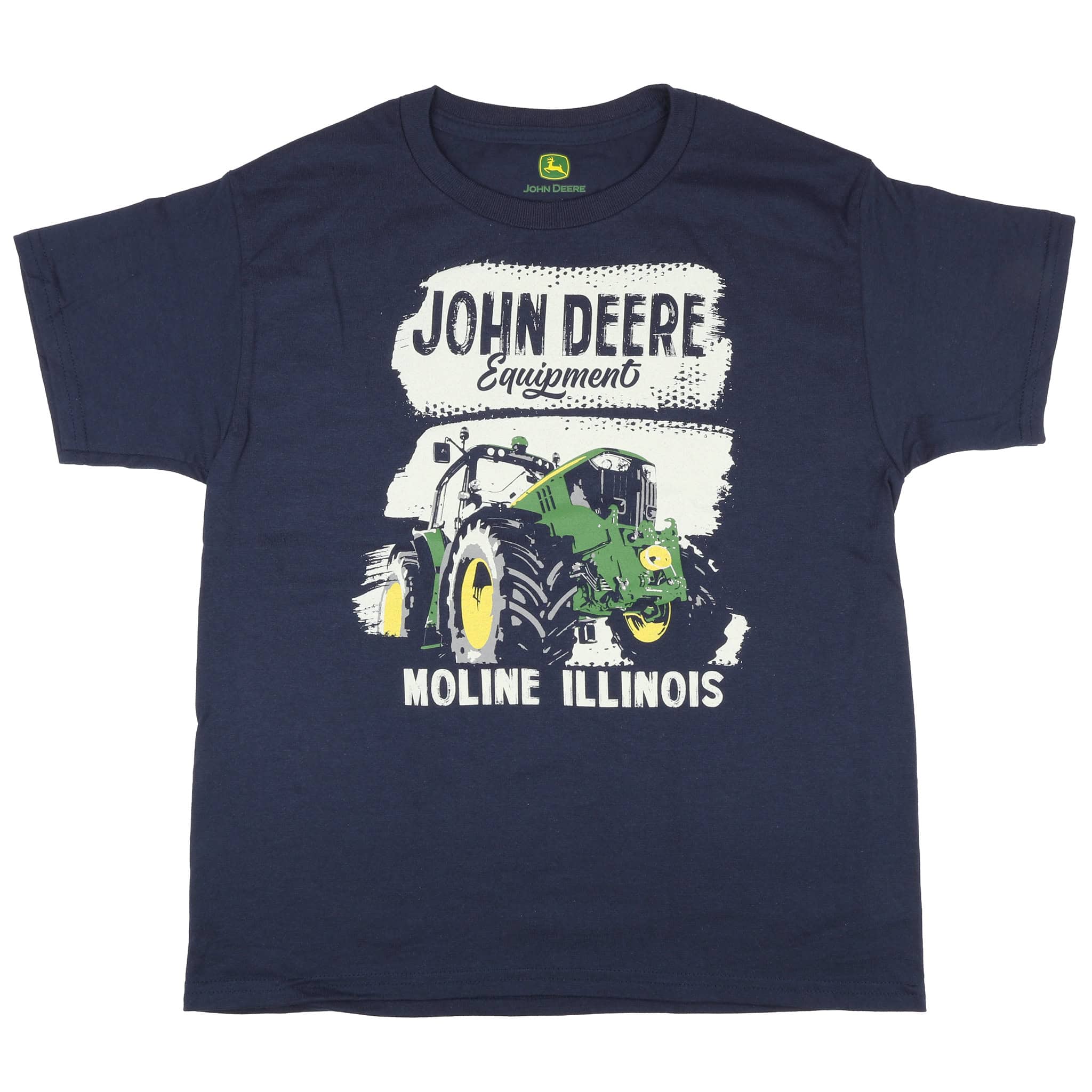 Youth John Deere Equipment Navy Blue Short Sleeve T-Shirt