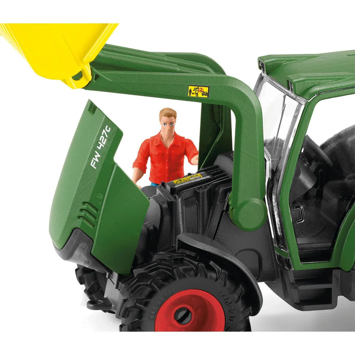 (B&D) Green Tractor with Loader & Dump Trailer by Schleich - Damaged Item - Image 5